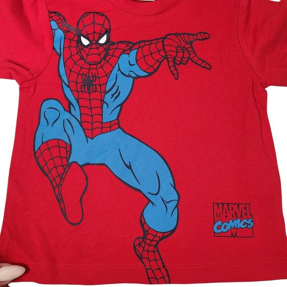 Marvel Comics Spider-Man Short Sleeves Red T-Shirt 12-18 Months Toddler - Picture 4 of 9